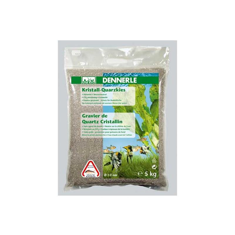 Nisip Dennerle Crystal Quartz Gravel slate grey 5kg - imagine 3